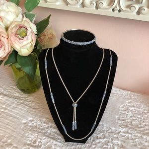 Two necklaces with matching bracelet